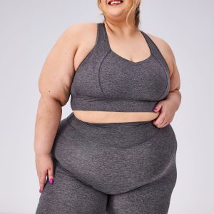 Heliovara Dream Heather Sports Bra - Heather Charcoal