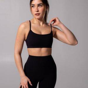 Reversible Sports Bra - Onyx Black And White