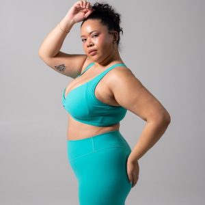 Twist Fit Sports Bra - Teal Me Later