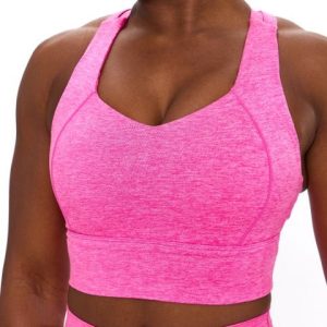 Heliovara Dream Heather Sports Bra - Candy Crush Pink