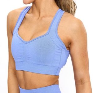 Heliovara Seamless Sports Bra - Azul