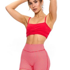 Ivy Wrap Sports Bra - Salsa Red