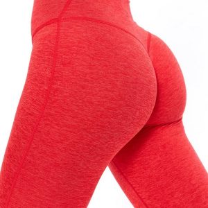 Heliovara Heather Contrast Legging - Salsa Red