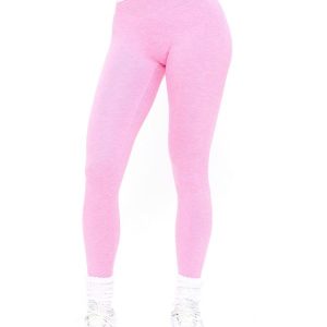 Heliovara Heather Contrast Legging - Pink Sugar