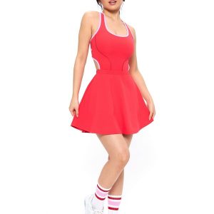 Sporty Story Dress - Salsa Red