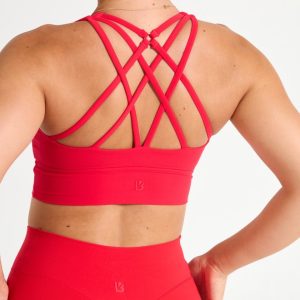 Heliovara Sports Bra - Salsa Red