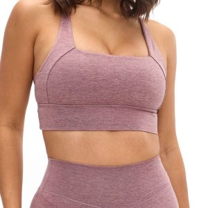 Heliovara Heather Square Neck Sports Bra - Matter