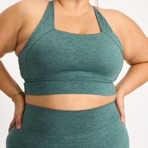 Heliovara Heather Square Neck Sports Bra - Heiress Ivy