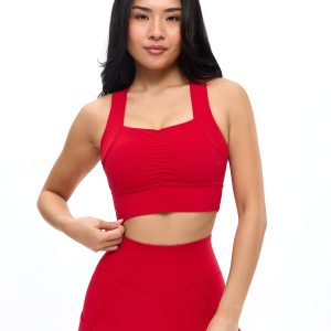 Bloom Sports Bra - Lipstick Red