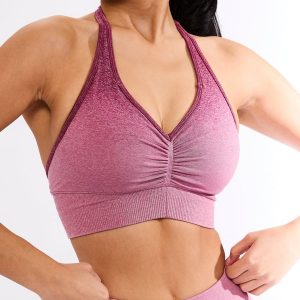 Halter Seamless Sports Bra - Empire Ombre