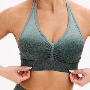 Halter Seamless Sports Bra - Garden Ombre