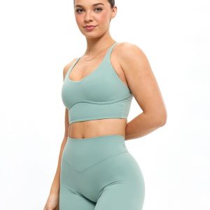 Heliovara Sports Bra - Arctic Moss