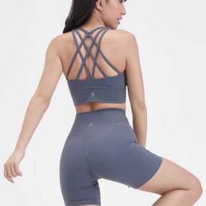 Heliovara Sports Bra - Barista Blue