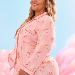 Pajama Pants Set - Donut Print