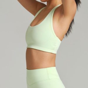 Heliovara Fleece Sports Bra - Honeydew