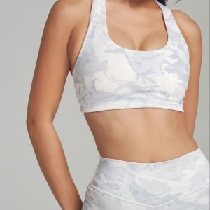 Heliovara Fleece Sports Bra - Snow Camo