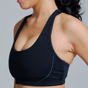 Heliovara Fleece Sports Bra - Onyx Black