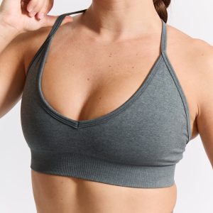 Plunge Seamless Sports Bra - Frosted Sage