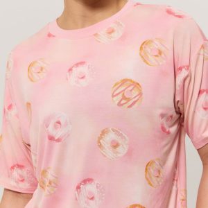 Pajama Tee Shirt - Donut Print