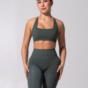 Power Seamless Sports Bra - Heather Limon Pepino