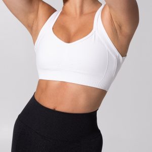 Heliovara Seamless Sports Bra - White