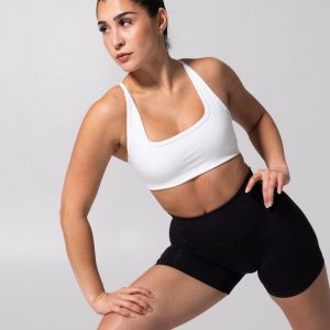 Power Seamless Sports Bra - White