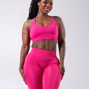 Heliovara Seamless Sports Bra - Heather Miami Vice