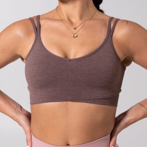 Shape Seamless Sports Bra - Mocha Berry