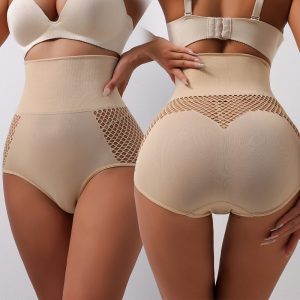 Seamless Tummy Control Thong - Beige